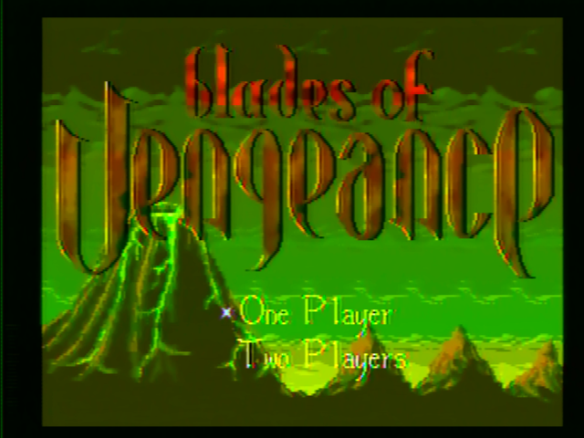 Blades of Vengeance title screen