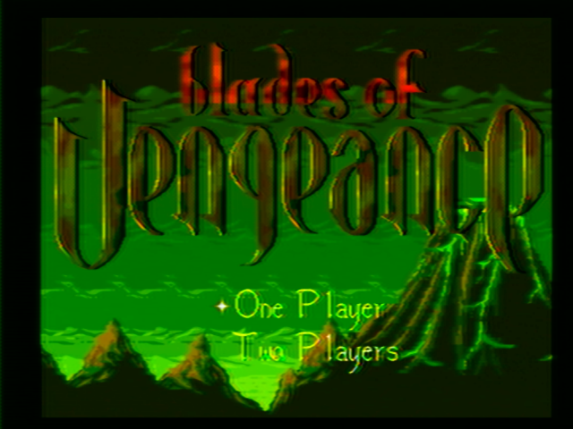 Blades of Vengeance title screen