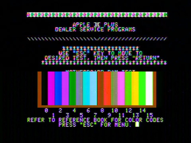 The two Apple ][ screenshots above, placed together to show text differences described in the paragraph above