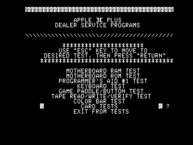 The Apple II's text mode picked up by a MINI AV2HD upscaler. Rainbow artifacts are not visible