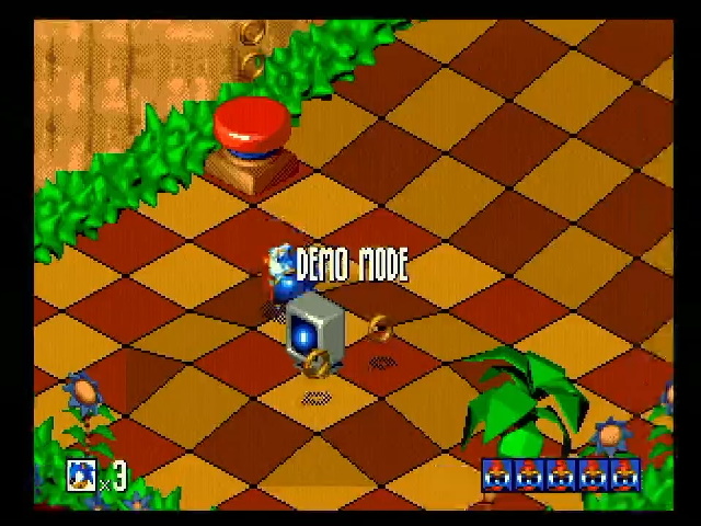 Sonic 3D Blast demo gameplay in RGB
