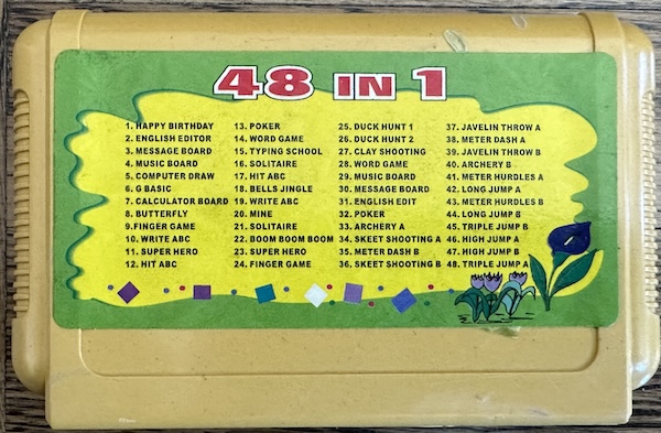 48-in-1, with a long list of the 48 things