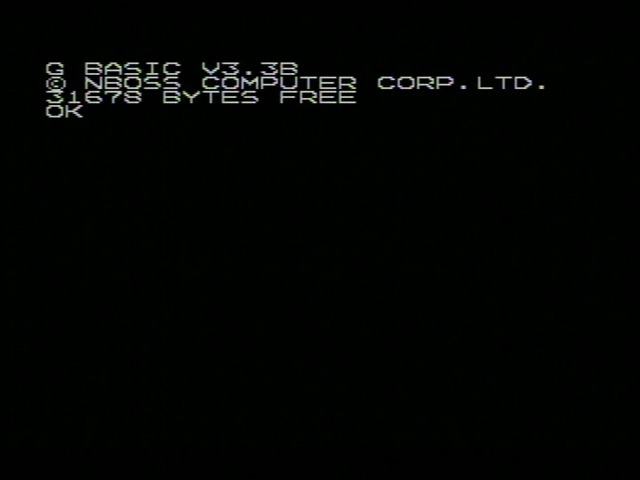 G BASIC V3.3B NBOSS COMPUTER CORP. 31678 BYTES FREE