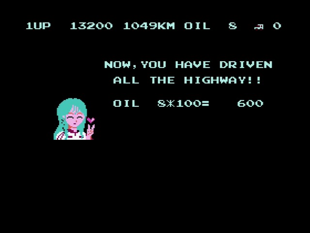 Now you have driven all the highway!