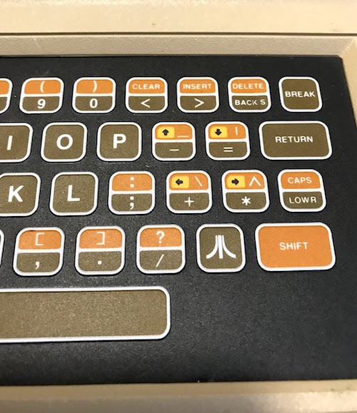 An Atari 400 cropped to show off its keyboard