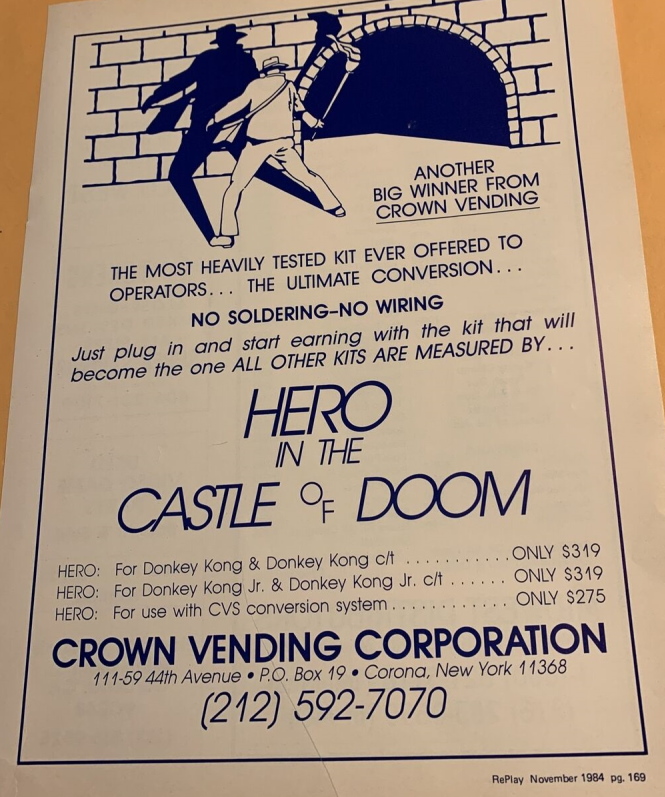 An arcade flyer. Prices are listed for the CVS conversion system and for Donkey Kong and Donkey Kong Jr.