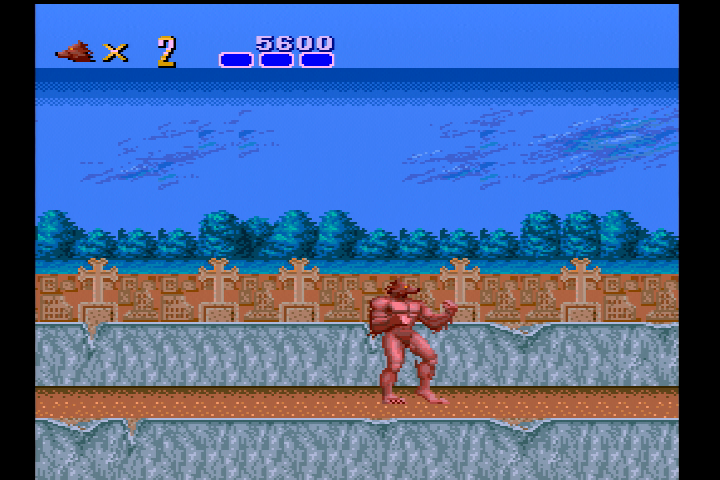 Altered Beast for the CD-ROM2 System suffering from a glitch when running on a Super CD-ROM2 System