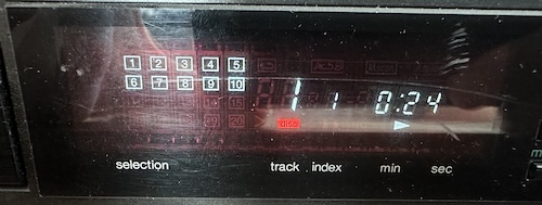 gamedev challenge: make a game with this as the display Vacuum Flourescent Display on my CD player