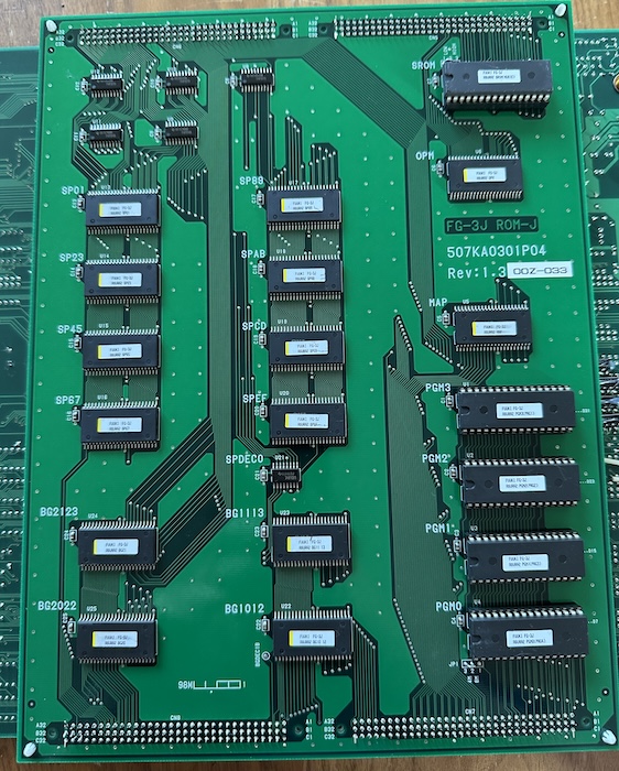 The ROM board on the underside of the FG-3