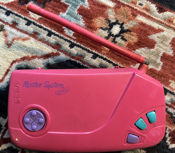 The Master System Girl with the antenna outstretched.