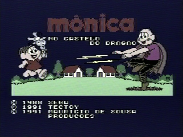 Title Screen of Mônica No Castelo Do Dragao