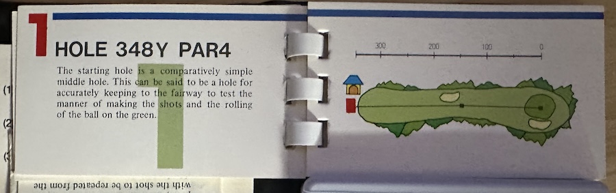 where's my anime girl Layout of the first course, with a caddy's description