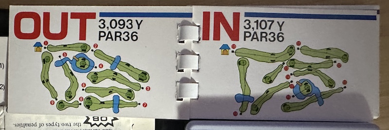 it's REAL Layout of the gold course