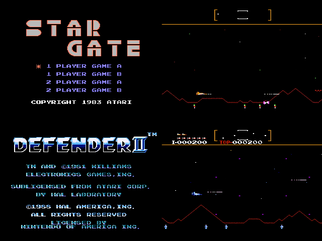 Defender II compared to Star Gate