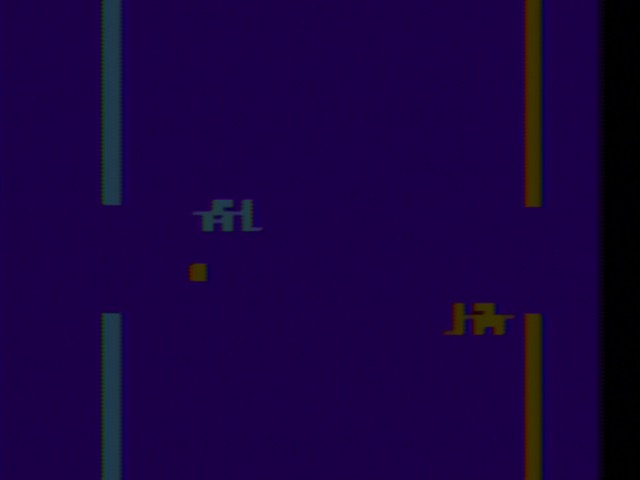 Gameplay. There are sprites holding hockey sticks!