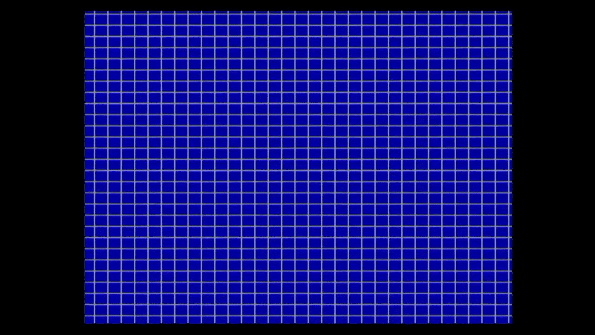 Bob Deinterlacing shown on a white grid on blue