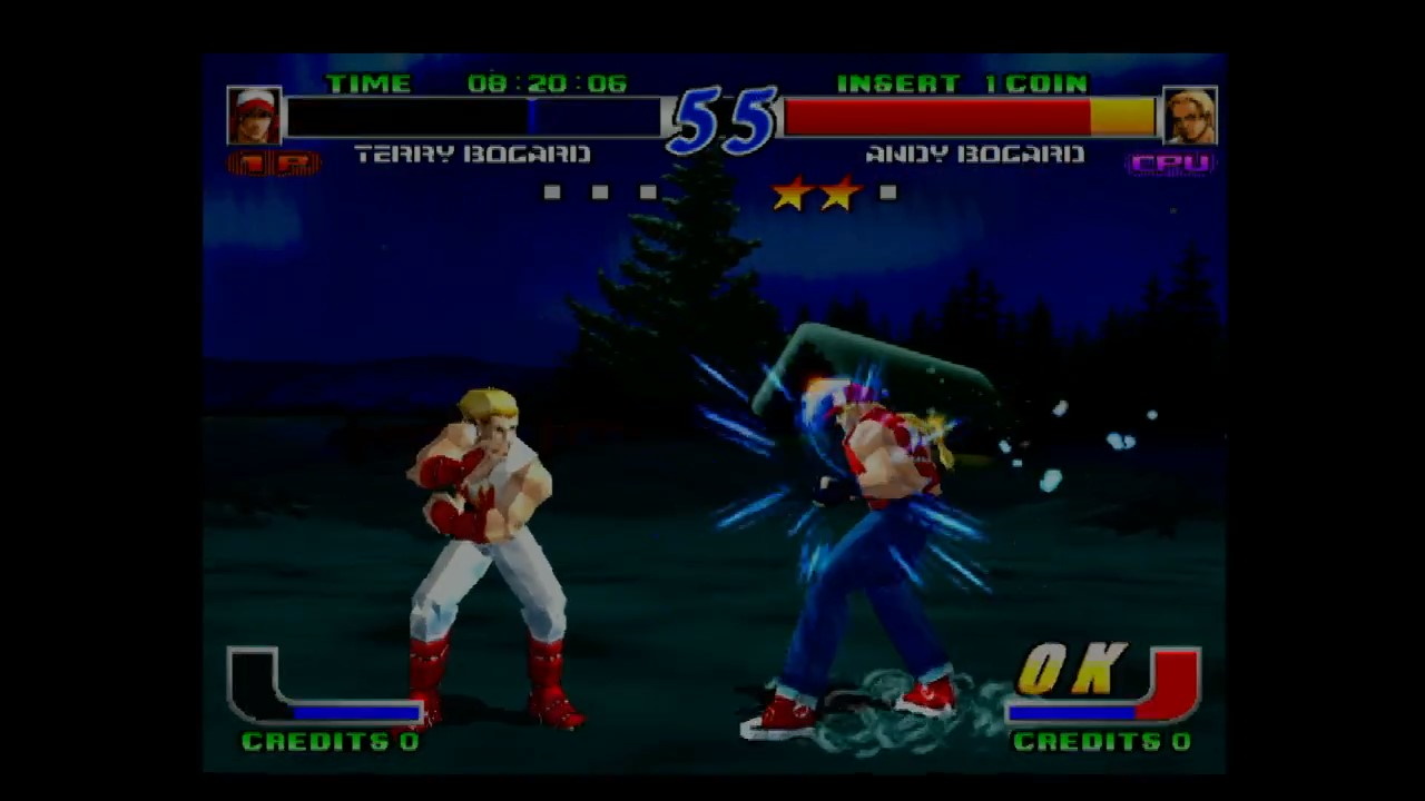 Terry Bogard being attacked, frame 2