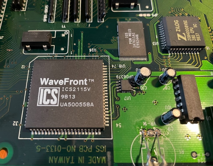 The wavefront sound chip and the Zilog Z80