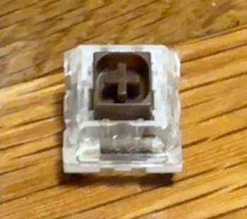 A Kailh box brown switch