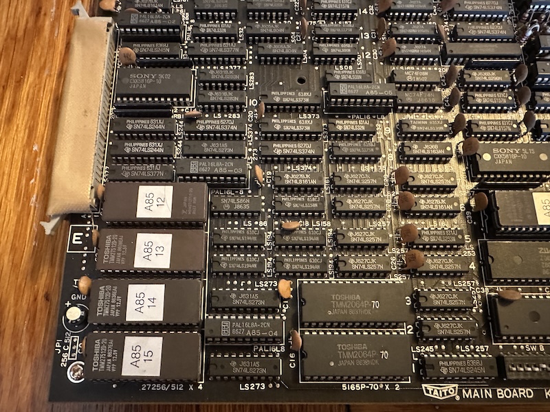 The Taito video circuit area