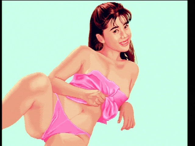 A pretty girl in a pink out