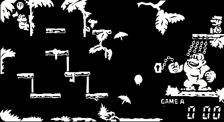 Panorama Donkey Kong in MAME without color