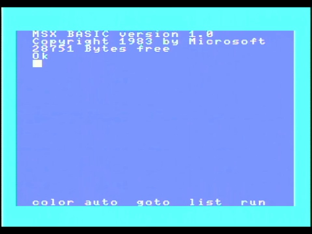 MSX-BASIC prompt