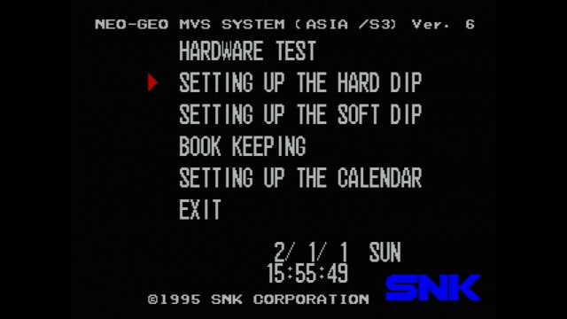 SvC Chaos BIOS menu