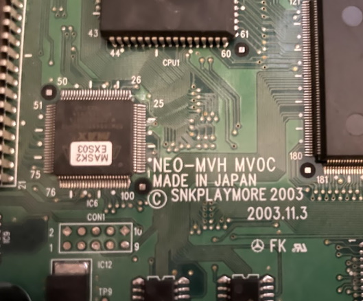 A circuitboard with the code MV0C
