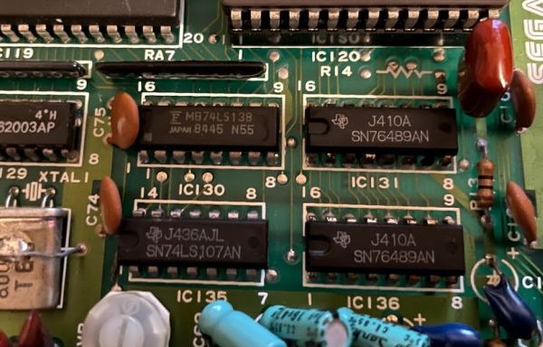 Two SN76489AN chips