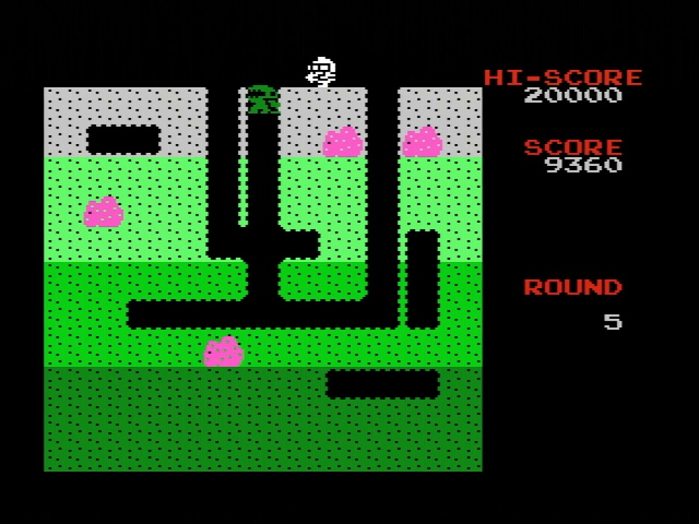 Playable 2600 Dig Dug-arcade gfx hack! - Atari 2600 Hacks