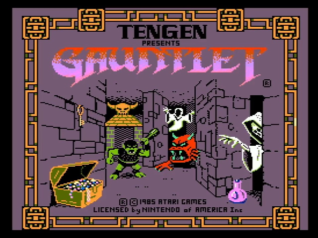 Tengen presents Gauntlet Licensed by Nintendo of America