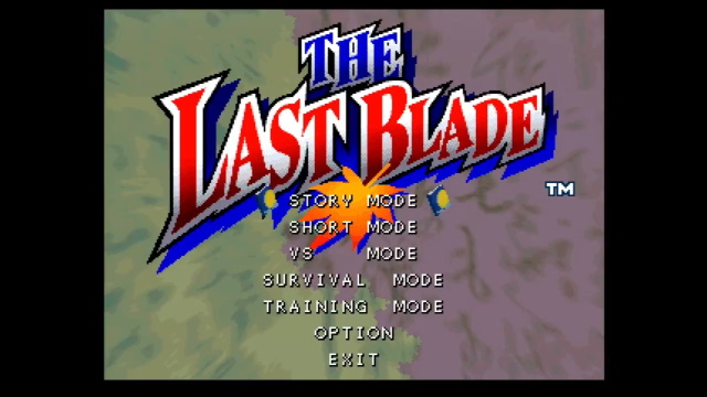 Last Blade title screen