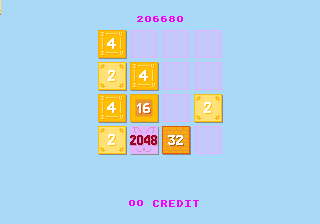 Neo 2048 gameplay showing the 2048 block