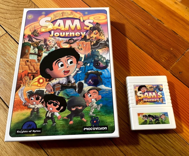 Sam's Journey for the Commodore 64, on cartridge