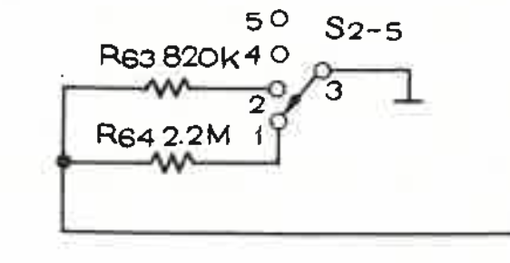 Showing a switch with the resistor to ground