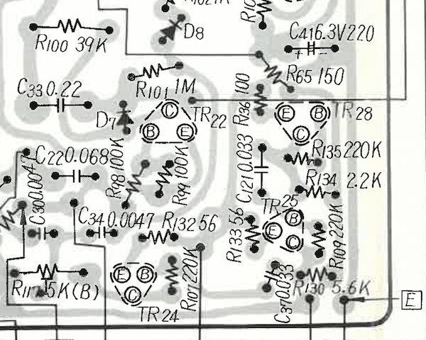 Schematic showing TR-28 and its surroundings