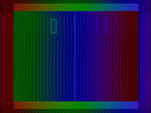 Pong with rainbow backgrounds still