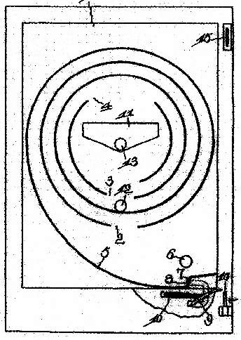 A pachinko patent. There are no nails on the playfield