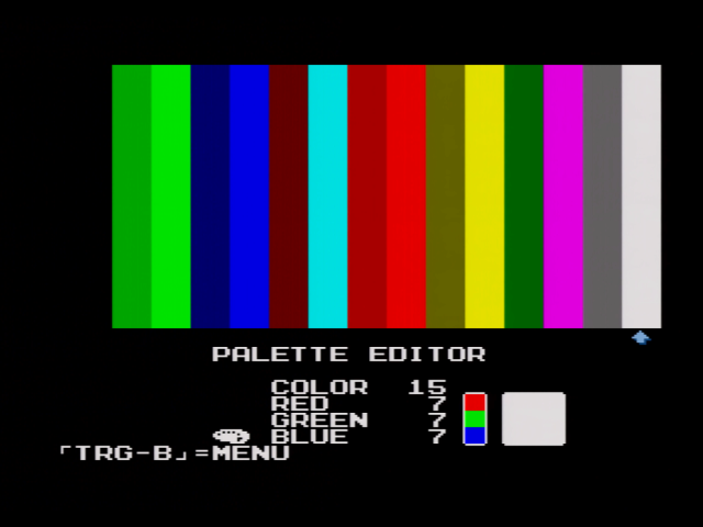 The 16-color SMS palette