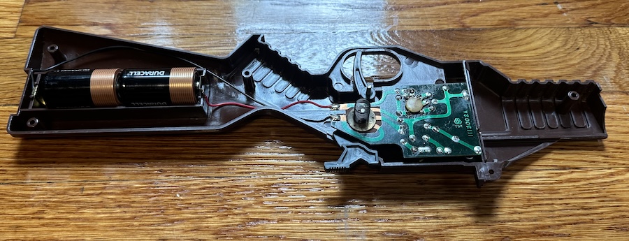 Gun inside, a small circuit board