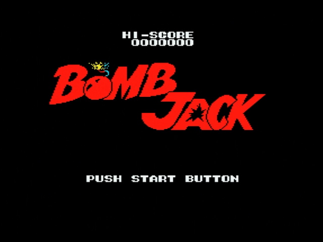 Bomb Jack title screen