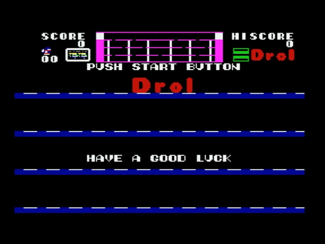 Drol, with the copyright text replaced with 'have a good luck'