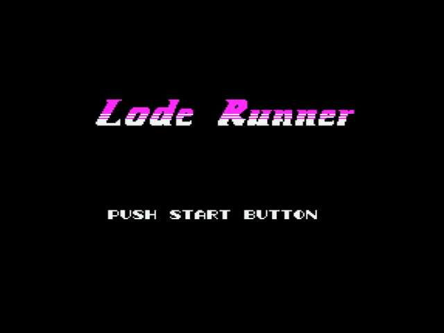 Lode Runner title screen