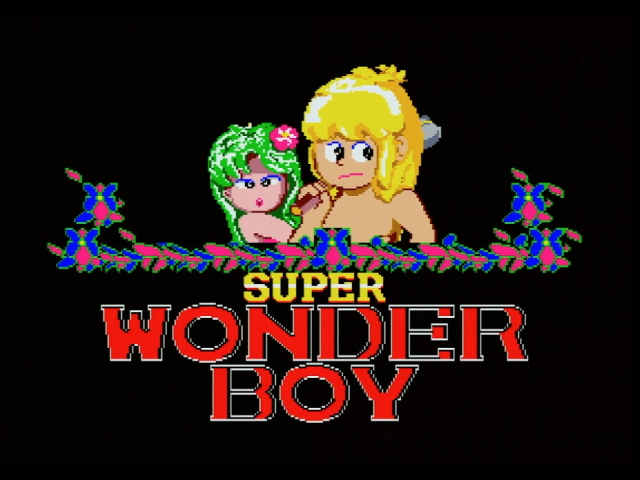 Super Wonder Boy title screen