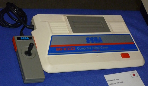 The original SG-1000, with its joystick controller
