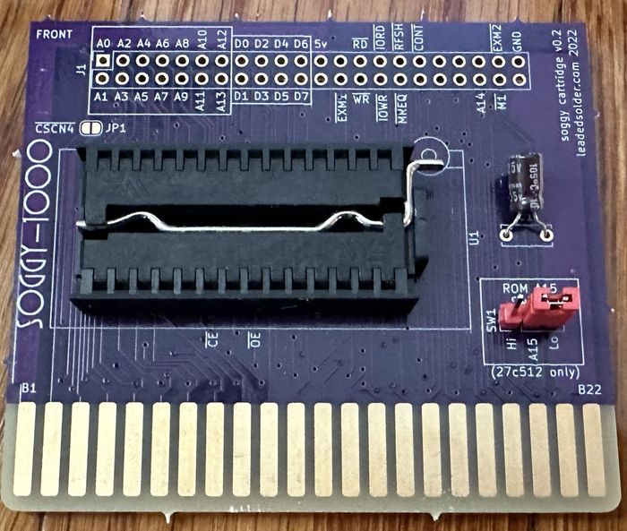 Populated cartridge PCB