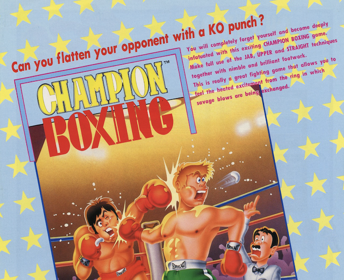 Champion Boxing arcade flyer