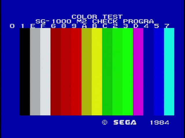 Color bars, looking very much where we started
