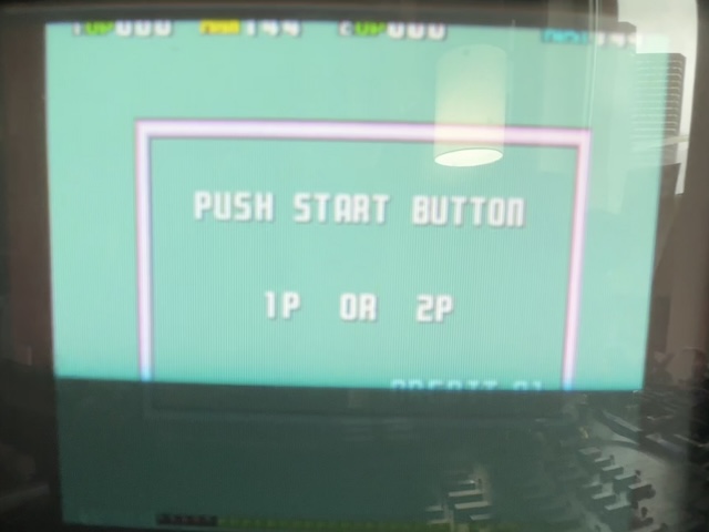 notice the reflection of the board itself Shanghai running on a CRT